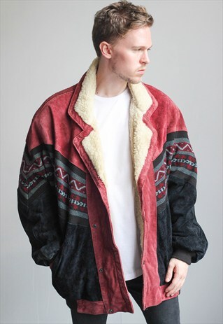 VINTAGE AZTEC FESTIVAL SHERPA JACKET
