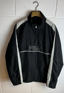 Vintage FILA Quarter Zip Fleece Lined Puffer Jacket 