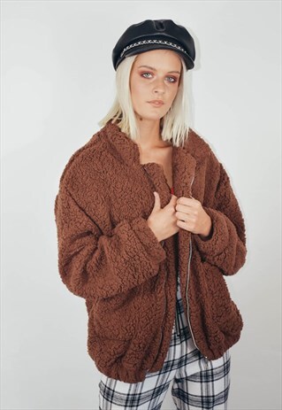 TEDDY JACKET BROWN
