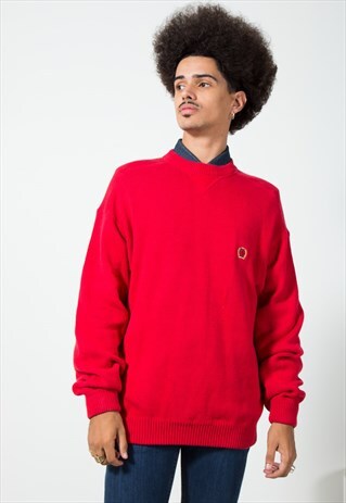 ON SALE VINTAGE 80S TOMMY HILFIGER KNITWWEAR JUMPER / S0451
