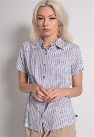 VINTAGE THE NORTH FACE CHECK SHIRT GREY
