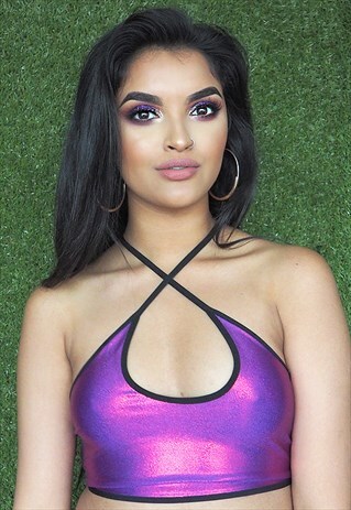 GRAPE SODA KEYHOLE CROP TOP