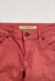 BURBERRY BRIT PINK SKINNY DENIM PANTS JEANS