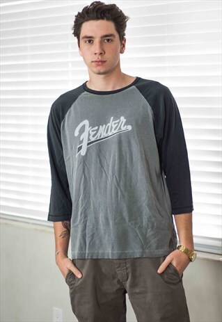 VINTAGE ROCK T-SHIRT LOGO 90S L 8.9