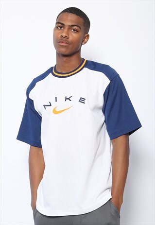 VINTAGE NIKE BIG LOGO SPELLOUT T-SHIRT WHITE