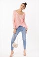 LIGHTWEIGHT KNITTED JUMPER IN BRIGHT PINK