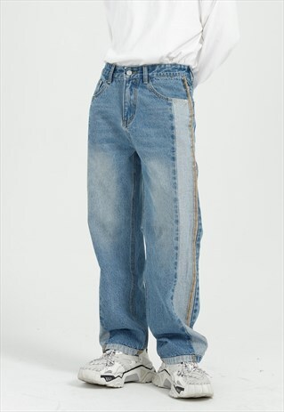 KALODIS STITCHING CONTRAST TOPSTITCH DESIGN JEANS