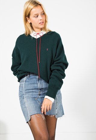 VINTAGE 80S POLO RALPH LAUREN KNIT JUMPER / S0015