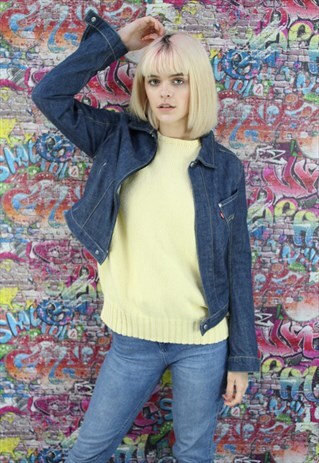 LEVI'S 80S DARK BLUE VINTAGE DENIM JACKET. UNISEX.