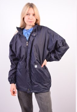 Vintage K-Way Rain Jacket Navy Blue