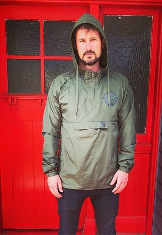 ARMY GREEN WATERPROOF JACKET WITH HOOD