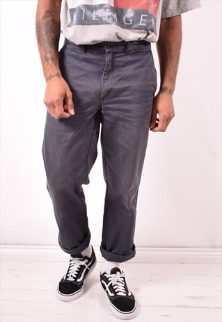 AVIREX MENS VINTAGE TROUSERS W32 L29 GREY 90S