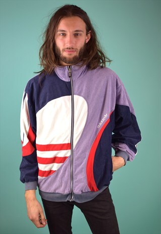 VINTAGE 90'S ADIDAS VELOUR TRACK JACKET