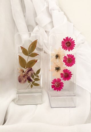 PRESSED FLOWER CASES/ COVERS FOR THE IPHONE X AND IPHONE XS