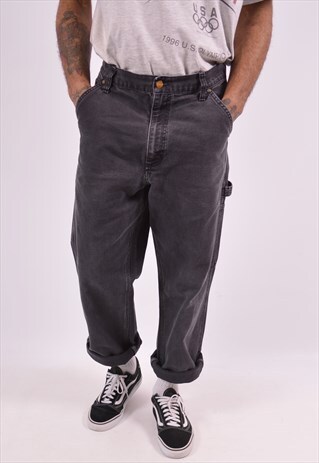 CARHARTT MENS VINTAGE JEANS W32 L32 BLACK 90S