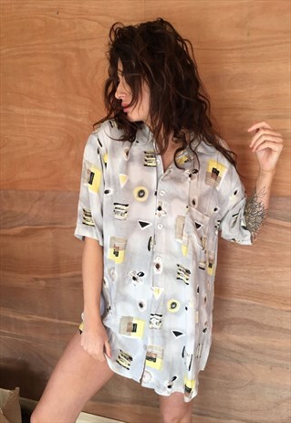 OVERSIZED RETRO 90S 80S VINTAGE UNISEX FESTIVAL SHIRT