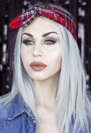 RED TARTAN WIRED HEADBAND
