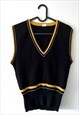 HIPSTER PREPPY KNIT 70S RETRO WAISTCOAT S