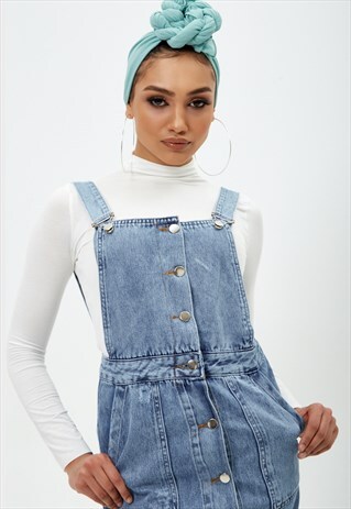 MAXI DUNGAREE DRESS