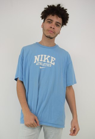 VINTAGE 90'S NIKE LIGHT BLUE T-SHIRT