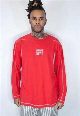 FILA EMBROIDED VINTAGE THIN SWEATSHIRT