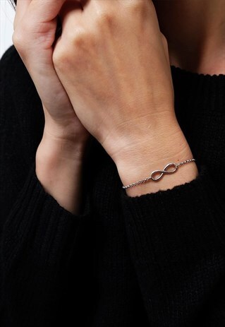 INFINITY CHAIN STERLING SILVER BRACELET