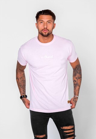 CENTRE LOGO T-SHIRT - BABY PINK