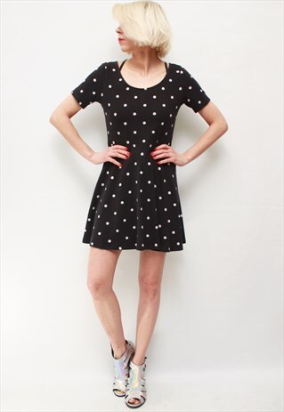 VINTAGE 90'S BEAUTIFUL AWESOME POLKA DOT MINI DRESS