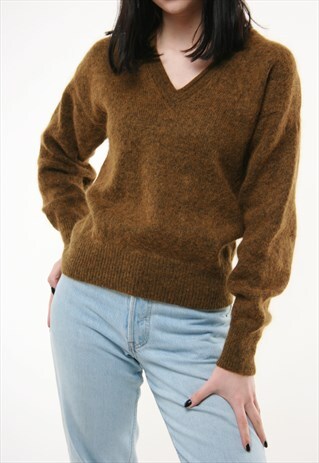80S VINTAGE VTG WOOL RARE BURBERRYS JUMPER KNITWEAR 389