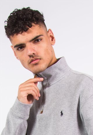 RALPH LAUREN 1/4 ZIP SWEATSHIRT