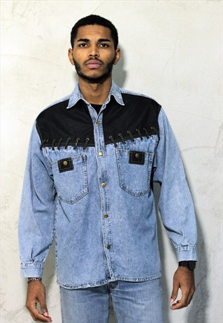 DENIM VINTAGE WESTERN SHIRT A295