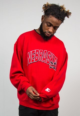 STARTER UNIVERSITY OF NEBRASKA SWEATSHIRT