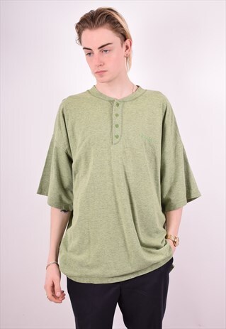 REEBOK MENS VINTAGE T-SHIRT TOP XXL GREEN 90S