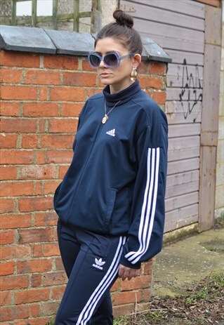 VINTAGE 90'S ADIDAS REWORK TRACK JACKET TURTLE NECK SWEATER