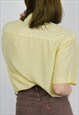 DEVILLE 90'S WOMEN'S M BLOUSE SHIRT SHORT SLEEVES