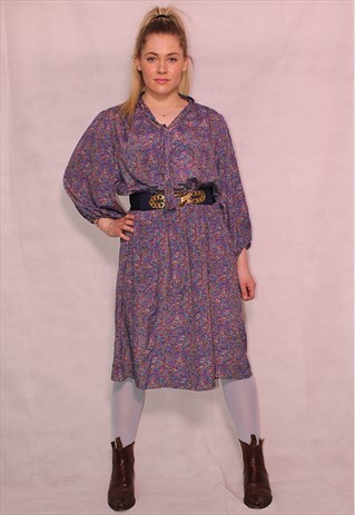 FLOWER PRINT FOLKY / BOHEMIAN DRESS