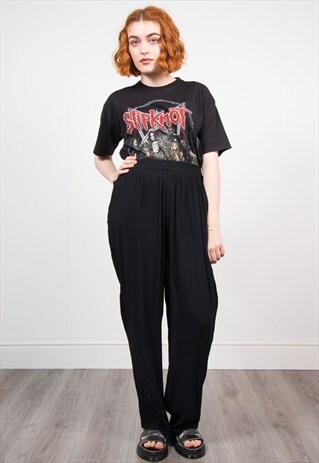 VINTAGE 90'S BLACK HIGH WAIST TROUSERS