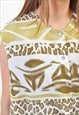 VINTAGE SLEEVELESS BLOUSE IN ABSTRACT PRINT