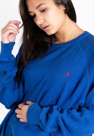 VINTAGE 80S POLO RALPH LAUREN KNIT JUMPER / S0331