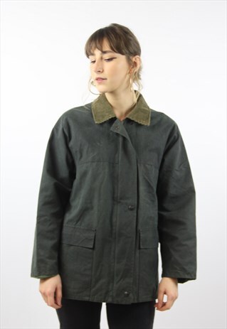 VINTAGE GREEN WAX JACKET