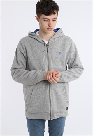 90S NIKE EMBROIDERED LOGO ZIPPED HOODIE