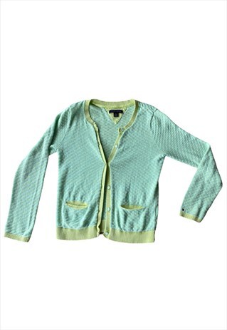 Funky Y2K Button Up Cardigan Pattern Extra-Small Tommy