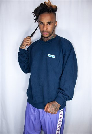 ADIDAS EMBROIDED VINTAGE SWEATER