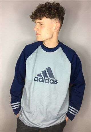 VINTAGE ADIDAS SWEATSHIRT WITH BIG LOGO