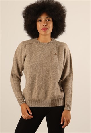 VINTAGE KAPPA EMBROIDERED LOGO KNITTED SWEATSHIRT