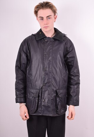 MENS VINTAGE JACKET MEDIUM NAVY BLUE 90'S