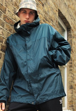 RETRO / 90'S / LL BEAN GREEN WINDBREAKER