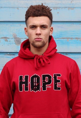 RED HOPE HOODIE