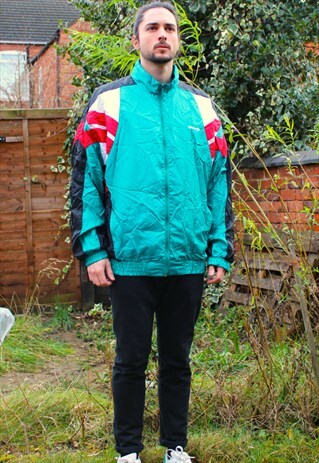VINTAGE 80S ADIDAS SPORTS JACKET - XL/D8 - RETRO FESTIVAL