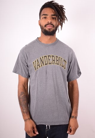 CHAMPION MENS VINTAGE T-SHIRT TOP LARGE GREY 90S